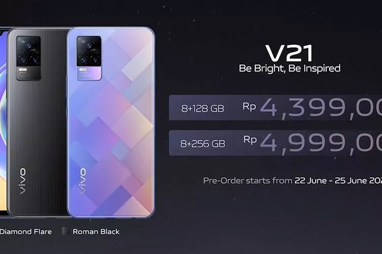 Vivo V21 Resmi Meluncur di Indonesia, Ini Harganya